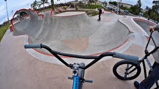 Riding BMX at Unreal California Skateparks [upl. by Feldt]