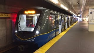 Skytrains At Waterfront Station [upl. by Hgielrebmik]