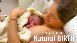 LABOR amp DELIVERY VLOG RAW AND REAL ►  Unmedicated and Emotional 1st Baby [upl. by Poulter343]