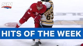 NHL Hits of The Week Down Goes Marchand [upl. by Elyag964]