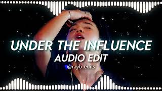 Under the influence  Chris brown Audio edit [upl. by Ahseele270]