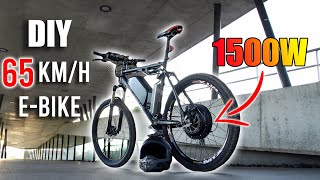 DIY Electric Bike 65kmh Using 1500W EBike Conversion Kit [upl. by Jennings593]