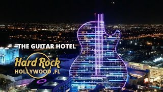 THE GUITAR HOTEL LIGHT SHOW HARD ROCK HOLLYWOOD FLORIDA [upl. by Wilder]