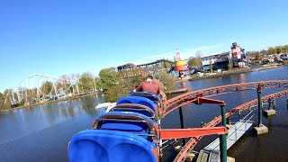 Buffalo Coaster 4K POV  Drayton Manor Theme Park [upl. by Nerraw]