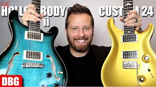 Custom 24 vs SE Hollowbody II  PRS vs PRS [upl. by Akahc]