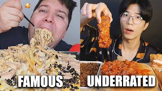 FAMOUS VS UNDERRATED MUKBANGERS compilation [upl. by Ytissahc]