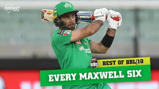 Every six Marvellous Maxwell displays six hitting genius  KFC BBL10 [upl. by Riella]