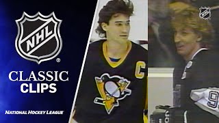 Gretzky and Lemieux square off in 1990 NHL AllStar Skills Competition [upl. by Forrester]