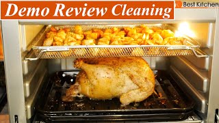 Ninja Foodi XL Pro Air Fry Oven DEMO REVIEW CLEANING [upl. by Leinto]