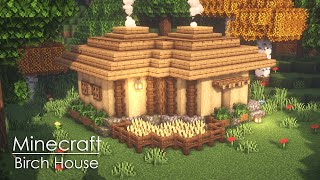 Minecraft How To Build a Birch Survival House [upl. by Stanford603]