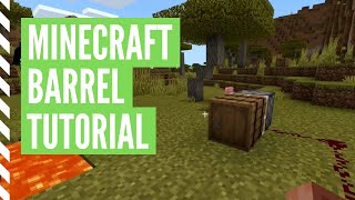 How To Make A BARREL In Minecraft amp Use It Tutorial [upl. by Venator]