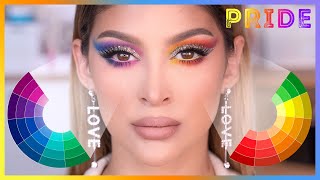 TEORÍA DEL COLOR FRÍOS Y CÁLIDOS  MAQUILLAJE PRIDE [upl. by Itnaihc]