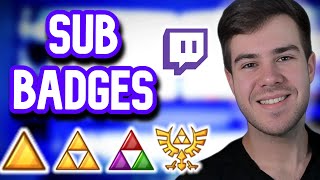 How to Setup Twitch Sub Badges✅For Beginners [upl. by Dredi]