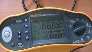 RCD Testing using a Fluke Multifunction Tester [upl. by Odlopoel]