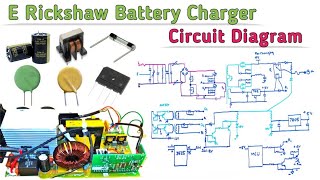 E Rickshaw Battery Charger Repair Circuit Diagram With Components Details [upl. by Asetal452]