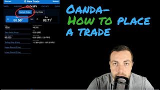 Oanda How to place a trade [upl. by Hedvah]