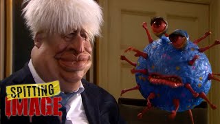 Boris Johnson Sleeps With the Virus  Spitting Image [upl. by Ahasuerus438]