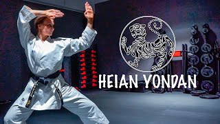 Heian Yondan  Shotokan Karate [upl. by Ayotac]