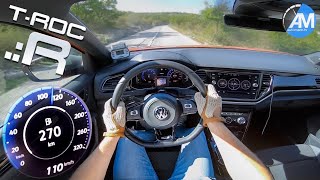 VW TRoc R 300hp  0100 kmh acceleration🏁 [upl. by Matrona]