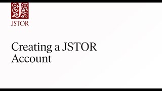 How to create a JSTOR account  for anyone [upl. by Goldwin866]