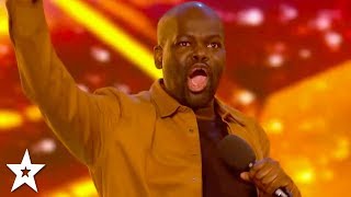 HILARIOUS Comedian Daliso Chaponda WINS GOLDEN BUZZER  Britains Got Talent 2017 [upl. by Apicella670]