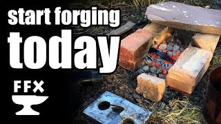 Start forging TODAY in your own backyard  no special tools required [upl. by Lavella]