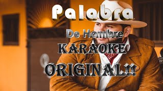 Palabra de Hombre El fantasma Karaoke Original [upl. by Robbi958]