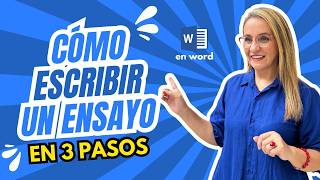 Redacta un Ensayo en 3 sencillos pasos [upl. by Nirik]