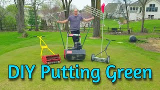 Back Yard DIY Putting Green Everything You Need to Know [upl. by Atsilac]