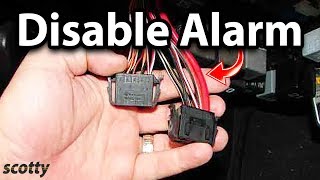 How to Disable Car Alarm [upl. by Wenn]