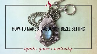 Howto Make a Cabochon Bezel Setting [upl. by Sardse]