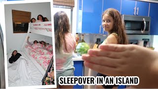 SLEEPOVER IN AN ISLAND  SISTERFOREVERVLOGS 818 [upl. by Dennison]