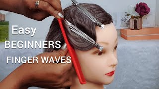 HOW TO DO FINGER WAVES FOR BEGINNERS [upl. by Chemash604]