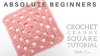 CROCHET How to Crochet a Granny Square  Absolute Beginners  Bella Coco [upl. by Zeba]