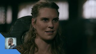 VIKINGS GUNNHILD SEES LAGERTHA BJORN AND RAGNAR SCENE S06E13 [upl. by Jarus]