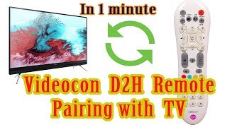 How to pair Videocon D2H Universal Remote to TV [upl. by Gian]