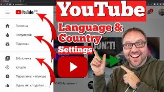 How to Change YouTube Language and Country Settings [upl. by Nyleahcim223]