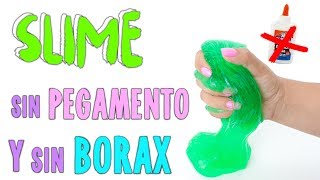 PROBANDO SLIME SIN PEGAMENTO Y SIN BORAX [upl. by Wehner]