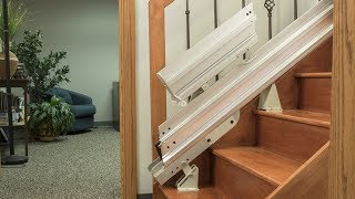 Power amp Manual Folding Stair Lift Rails  Bruno® [upl. by Reuben]