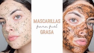 MASCARILLAS PARA PIEL GRASA Y CON ACNÉ  Nicolle Portilla [upl. by Alleinad]