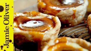 Jamies Quick Portuguese Custard Tarts [upl. by Ytsud656]