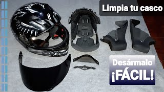 Como desarmar tu casco  Limpieza de casco [upl. by Nnyw418]