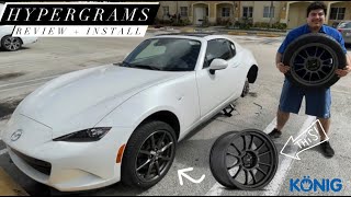 Konig Hypergrams on the 2019 Mazda MX5 Miata  Konig Hypergram Install amp First Impressions [upl. by Jehiel571]