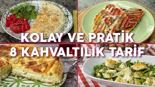 Kolay ve Pratik 8 Kahvaltılık Tarif Seç Beğen  Yemek Tarifleri [upl. by Eemiaj]