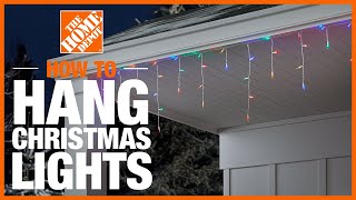 How to Hang Christmas Lights  The Home Depot [upl. by Anavahs]