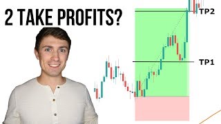 Forex Trading Strategy How to Use Multiple Take Profits 📈💭 [upl. by Nakada]