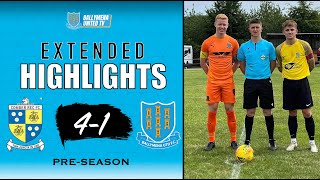 MATCH HIGHLIGHTS  Comber Rec 41 Ballymena United  Preseason [upl. by Nos472]