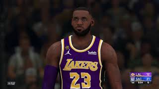 NBA 2K21  Los Angeles Lakers vs Sacramento Kings [upl. by Ainnat]