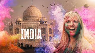 Is This INCREDIBLE India Holi in the Golden Triangle [upl. by Edea]