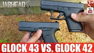 Glock 43 Vs Glock 42 Size Comparison [upl. by Kuo]